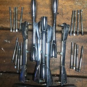 Set gebruikte doorlopende lugs met spanschroeven
