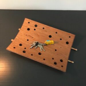 Houten decoratie schaal.