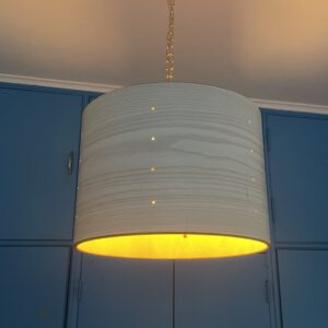 grote houten japandi hanglamp