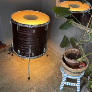 Bijzet drum tafel met ingebouwde verlichting